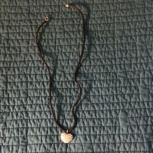 Diamond Heart Necklace Womens Great Condition